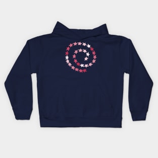 Viva Magenta Spiral of Stars Kids Hoodie